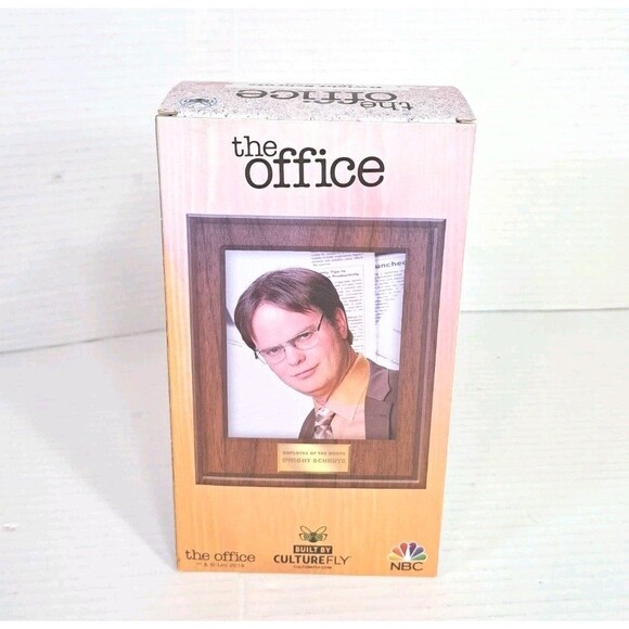 The Office Dwight Schrute Collectible Vinyl Figure Culturefly Figurine w/ Plant - Picture 2 of 6